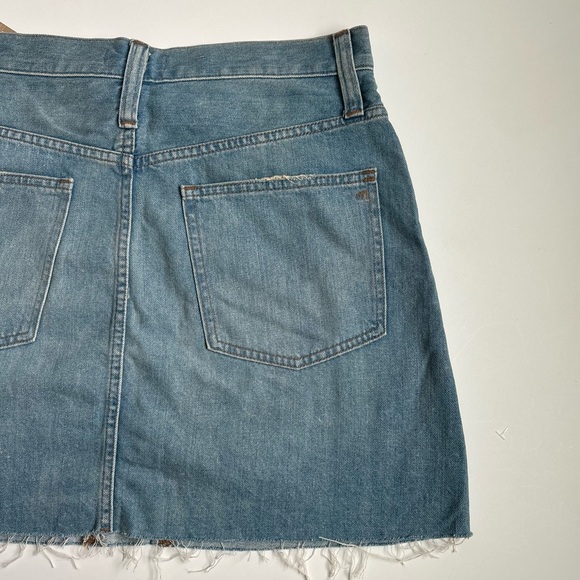 Madewell Rigid Denim Jean A-Line Mini Skirt Size 30 - Picture 5 of 15